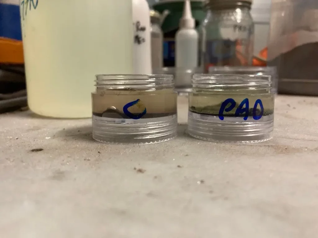 IPRI Leaching Rare Earth Left Before Right After